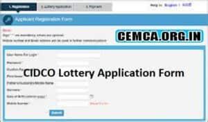 cidco lottery application form